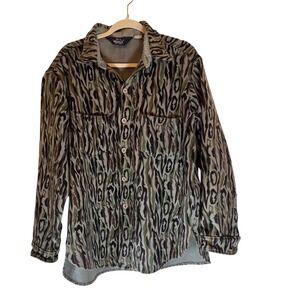 Woolrich Vintage Men's‎ Camouflage Button Up Long Sleeve Shirt Jacket Size XL
